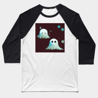 Cute Halloween Ghosts Baseball T-Shirt